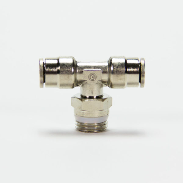 Tee Connector - 1/4" Threaded Male x 1/4" PTC