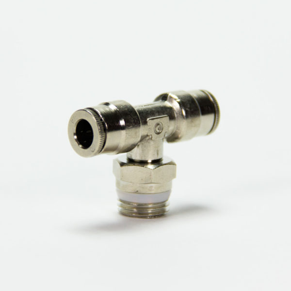 Tee Connector - 1/4" Threaded Male x 1/4" PTC - Image 2
